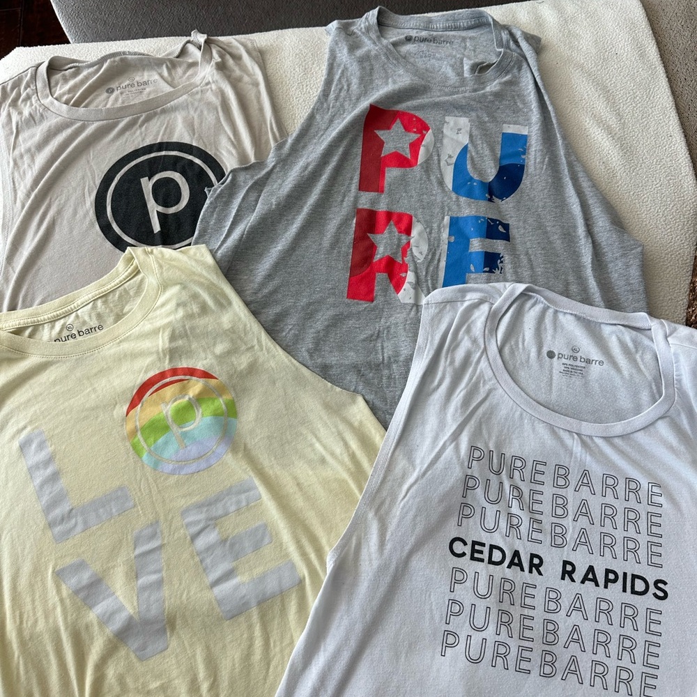 Pure Barre  Graphic Tank Tops - Multicolor